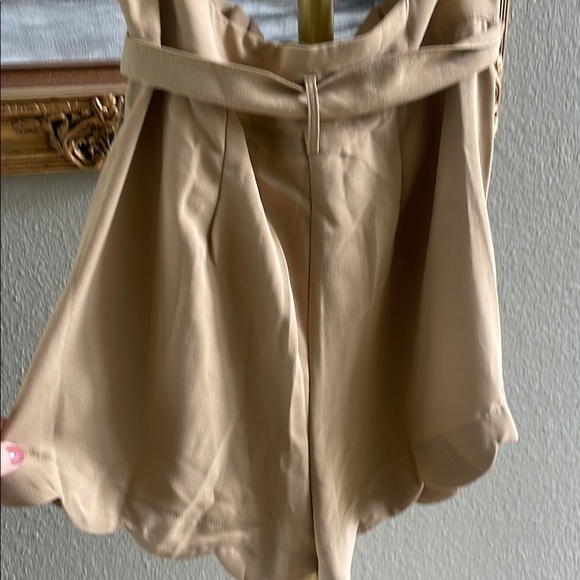 Blue ivy Tan High Waist Paperbag Shorts - Picture 10 of 10